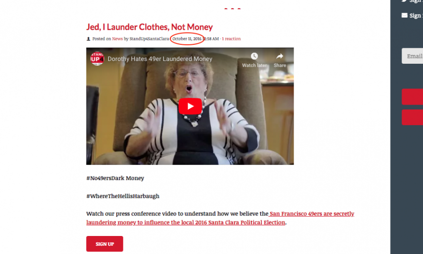 Stand Up For Santa Clara Dorthy Rosa endorses Lisa Gillmor 49ers