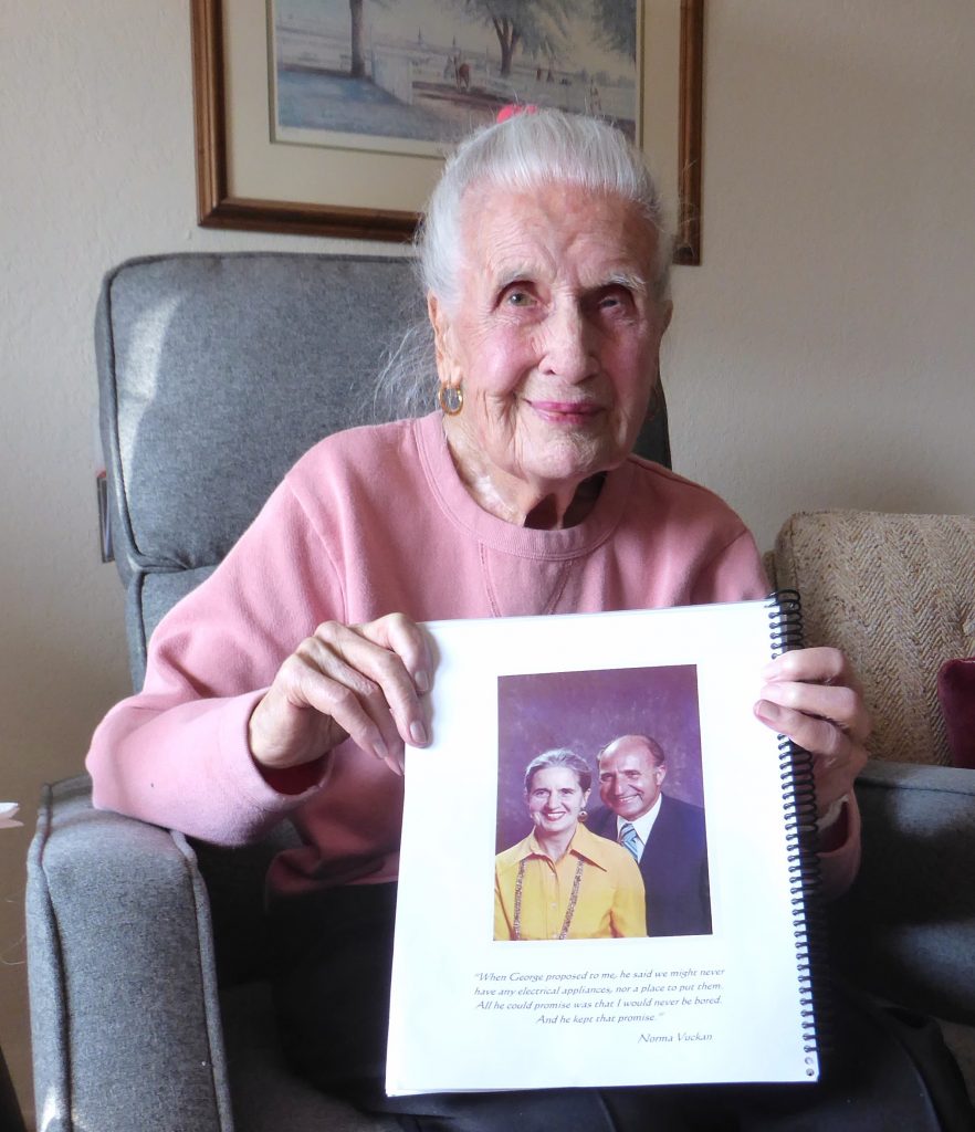 Norma Vuckan 100 years old