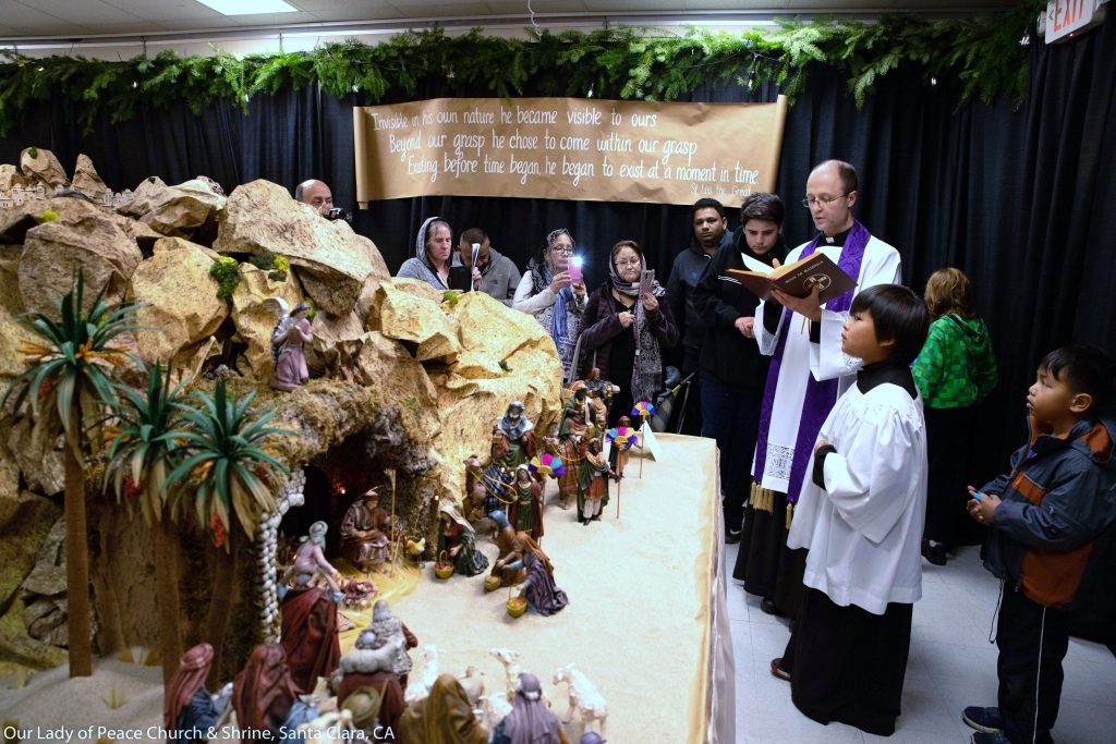 Miraculous Christmas Nativity Display at Our Lady of Peace, birth of jesus