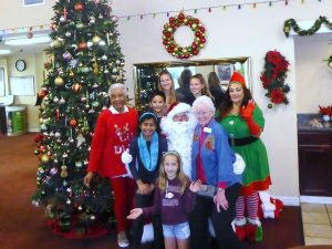 Santa Sighted at Villa Serena Carrying Pancakes To Go