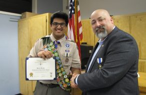 Santa Clara Scout Recognized as State’s Top Eagle Scout for Second Consecutive Year