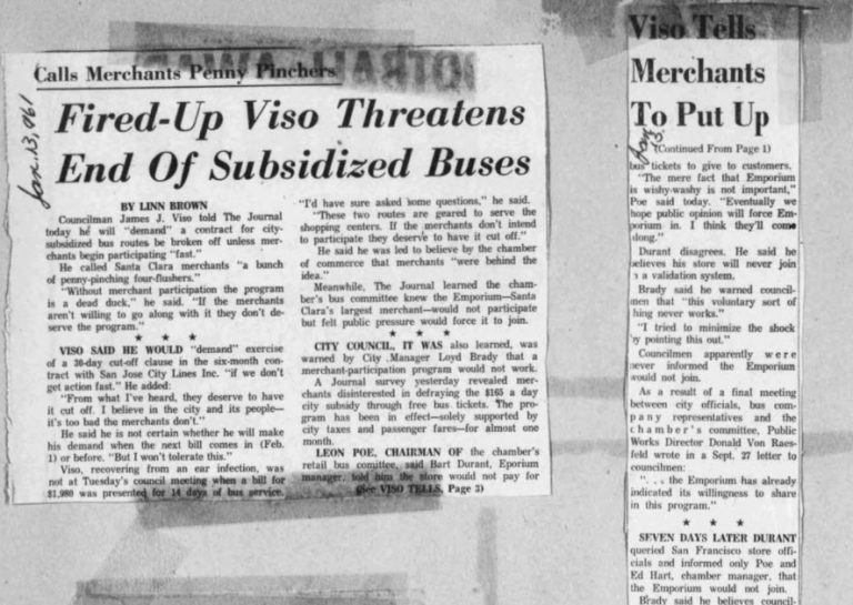 Santa Clara’s 1960s Experiment in Mass Transit