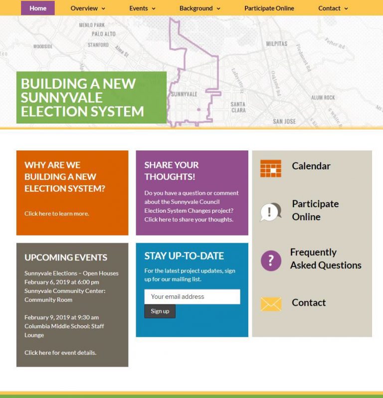 Sunnyvale City Council Unanimous: By-District Elections By November 2020