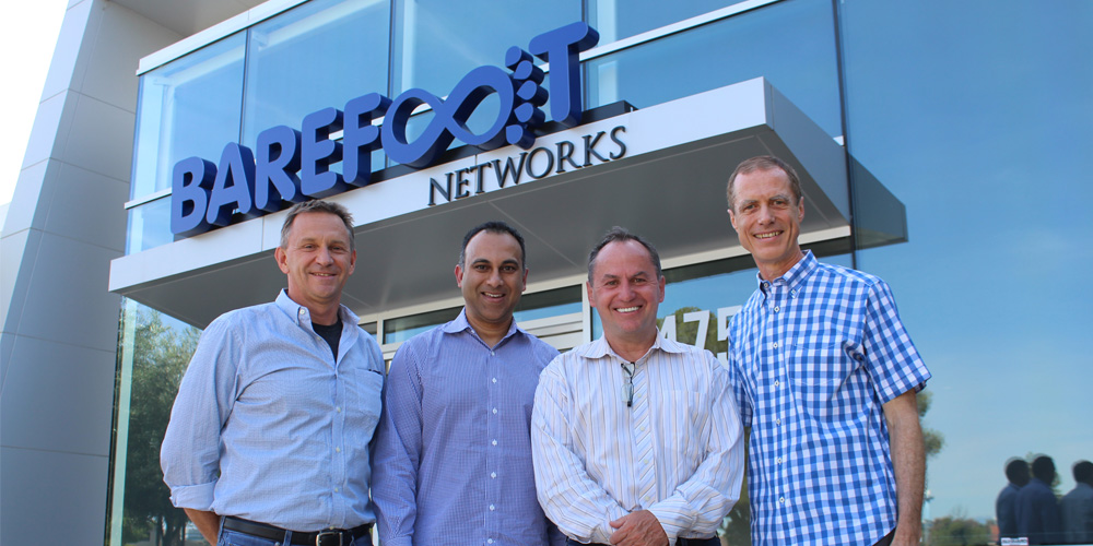 Intel Buys Santa Clara Based Barefoot Networks CEO Craig Barratt, Intel's Navin Shenoy