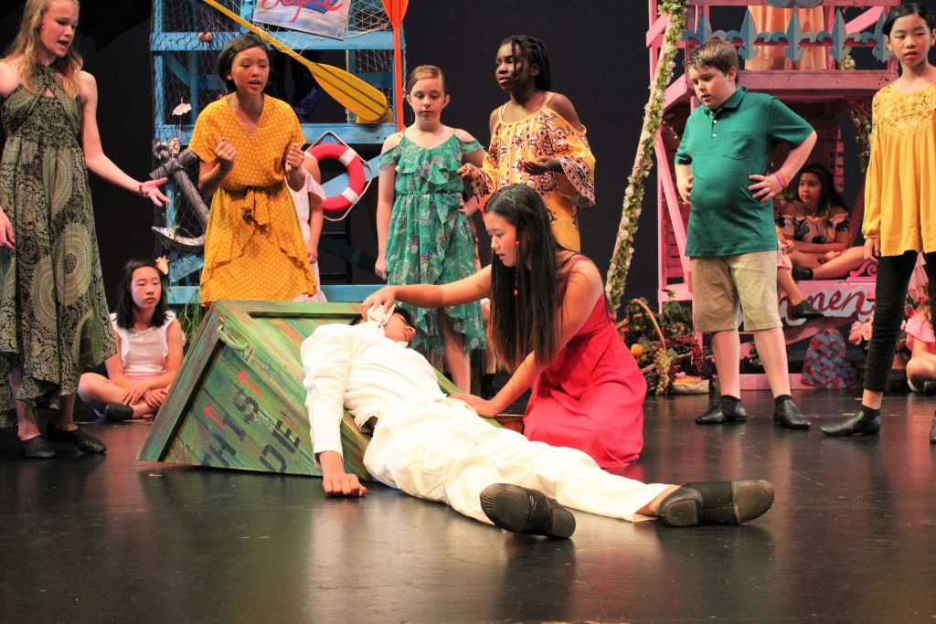 Once on This Island Jr. Roberta Jones Junior Theatre. Ti Moune and Daniel.