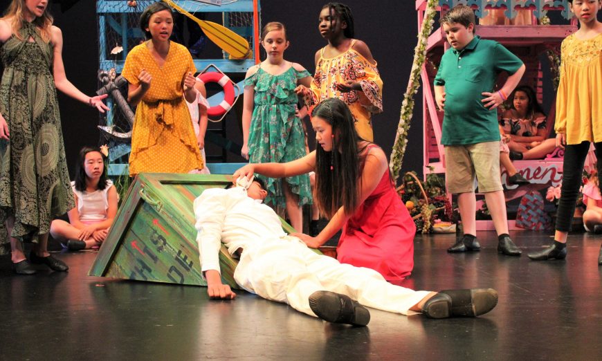 Once on This Island Jr. Roberta Jones Junior Theatre. Ti Moune and Daniel.