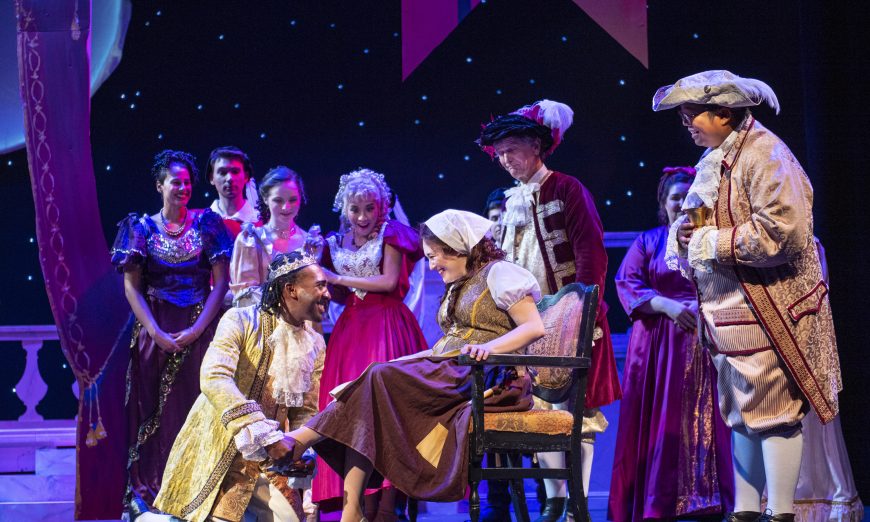 In Foothill Music Theatre production of Rodgers and Hammerstein’s Cinderella, Ella controls her fate and finds her Prince Topher.