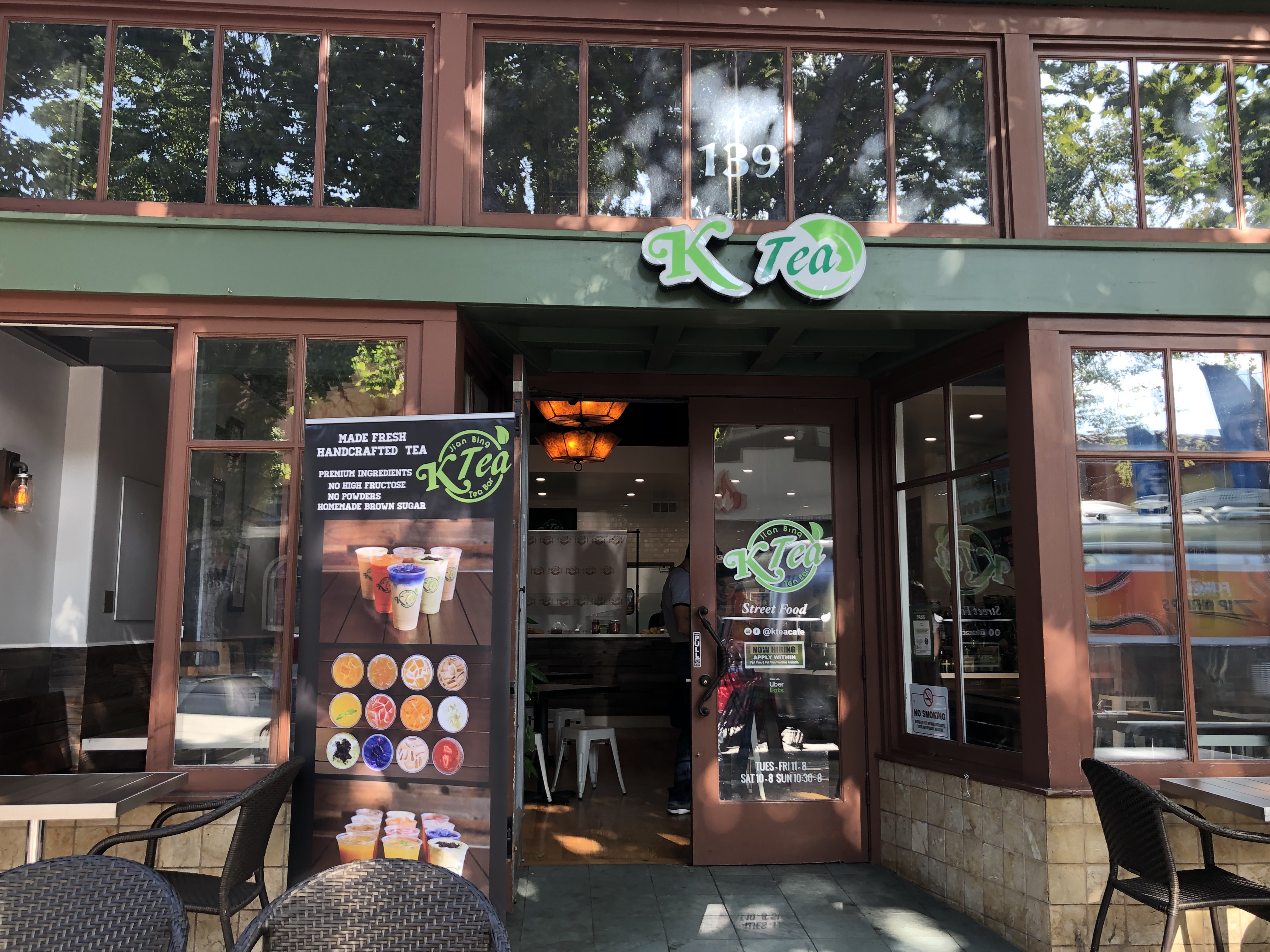 K Tea Café in Downtown Sunnyvale was founded by Mission College graduate Katie Voong. She serves jianbing, a traditional Chinese street food.