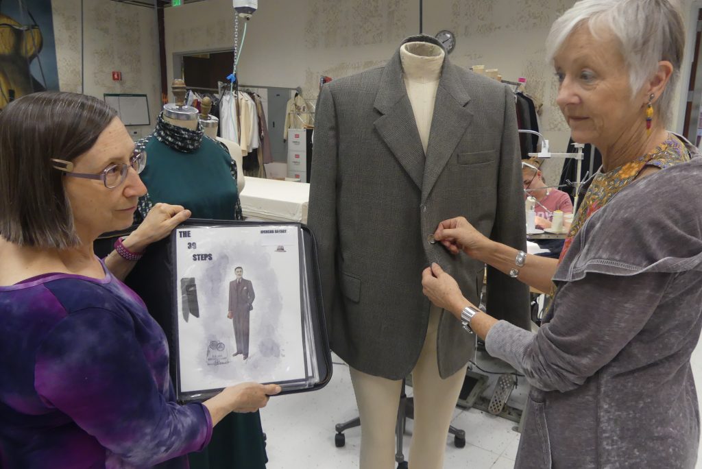 TheatreWorks presents 39 Steps, which features the Costumes by local costume team Jill Bowers and Cathleen Edwards. Opens August 21.