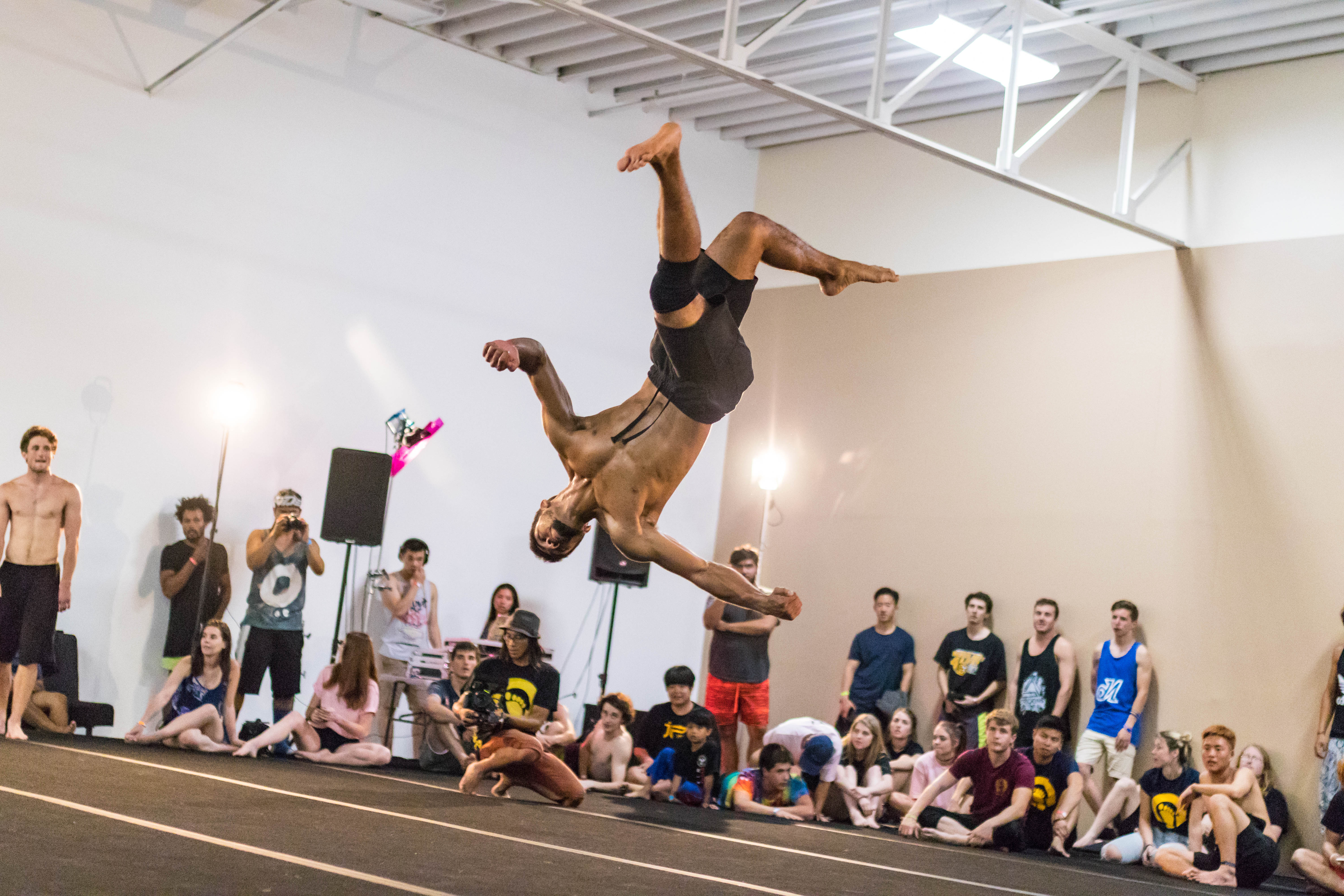 Loopkicks in Santa Clara is a home for the tricking community. Tricking instructor Mark Rusmantijo describes the new sport.