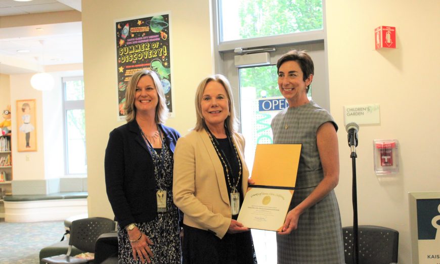 Santa Clara City Library Foundation & Friends (SCCLFF) Tracy Wingrove is leaving the foundation and her last day is in December.
