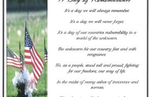 September 11, 2001: A Day of Remembrance – A Poem By Sue Ellen Silva