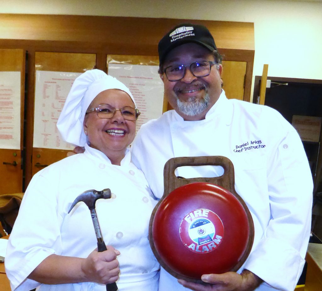 Mission College’s Hospitality Management Program graduate, April Trevena, is our neighbor in the City of Santa Clara. She is 58 years old.