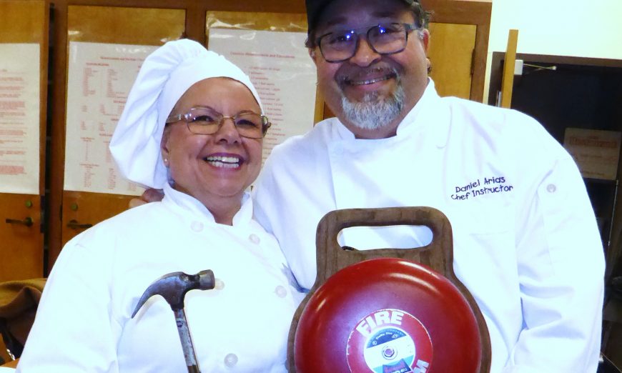 Mission College’s Hospitality Management Program graduate, April Trevena, is our neighbor in the City of Santa Clara. She is 58 years old.