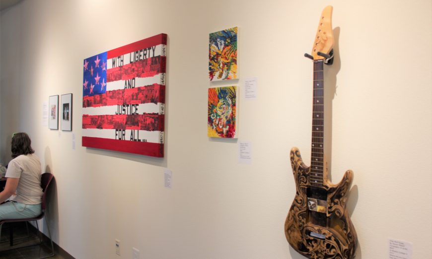 The Vargas Gallery currently has an exhibit called Homecoming, which features work from alumni Steve Dellicarpini and Elizabeth Jimenez Montelongo.