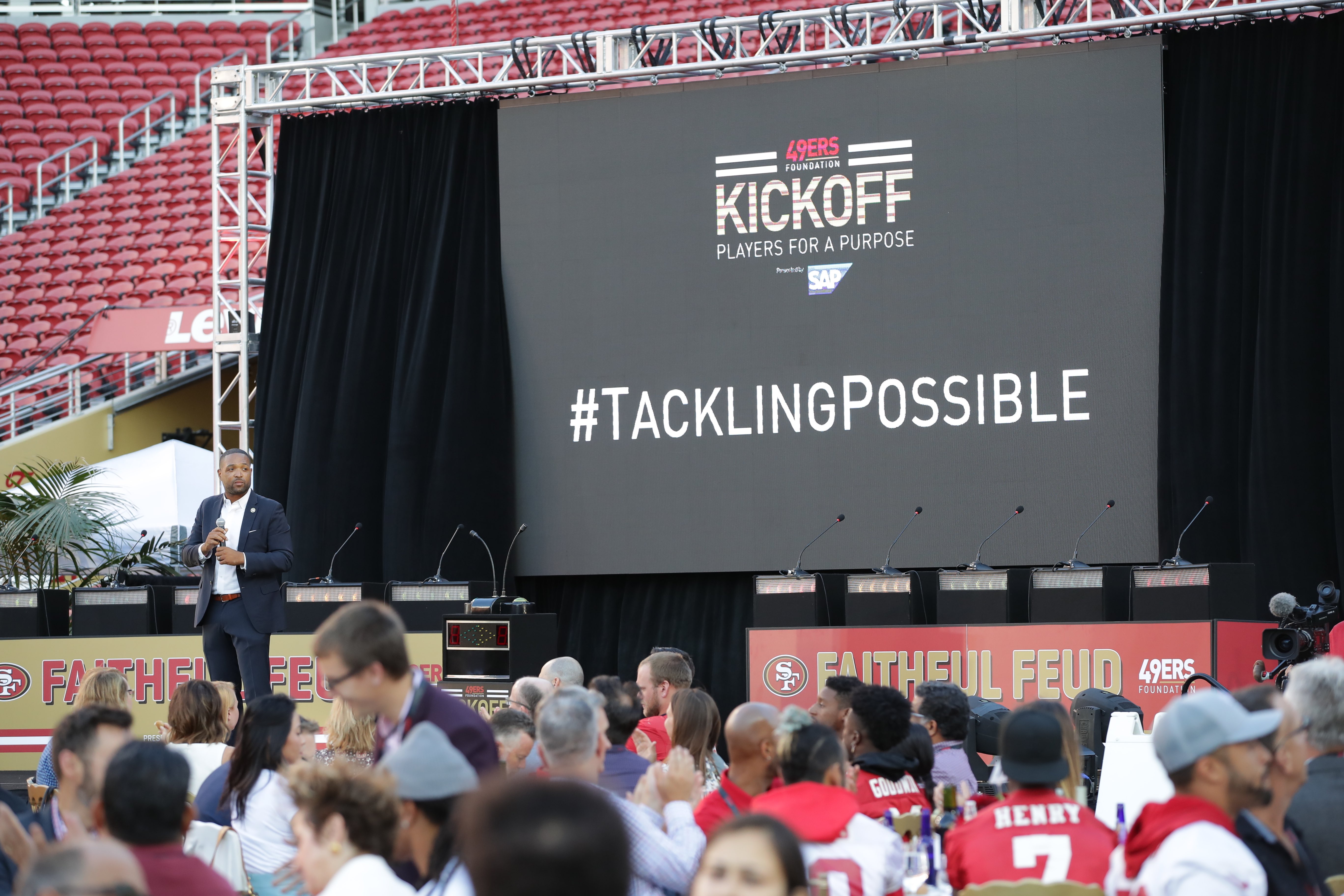 49ers Legacy Program, The Fresh Lifelines for Youth program was highlighted at the 49ers Foundation Players for a Purpose event. FLY helps kids in the juvenile justice system.