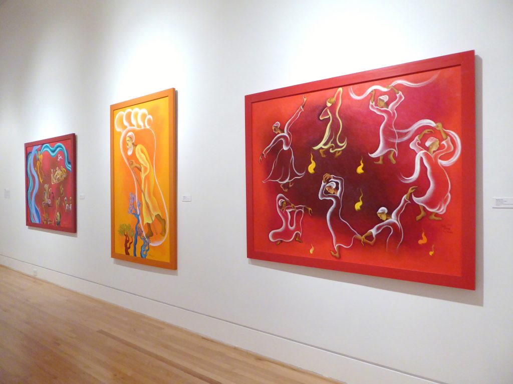 The Sikh Art Exhibit at Triton Museum, called Expressions of Divinity, celebrates the 550th anniversary of the birth of Guru Nanak.