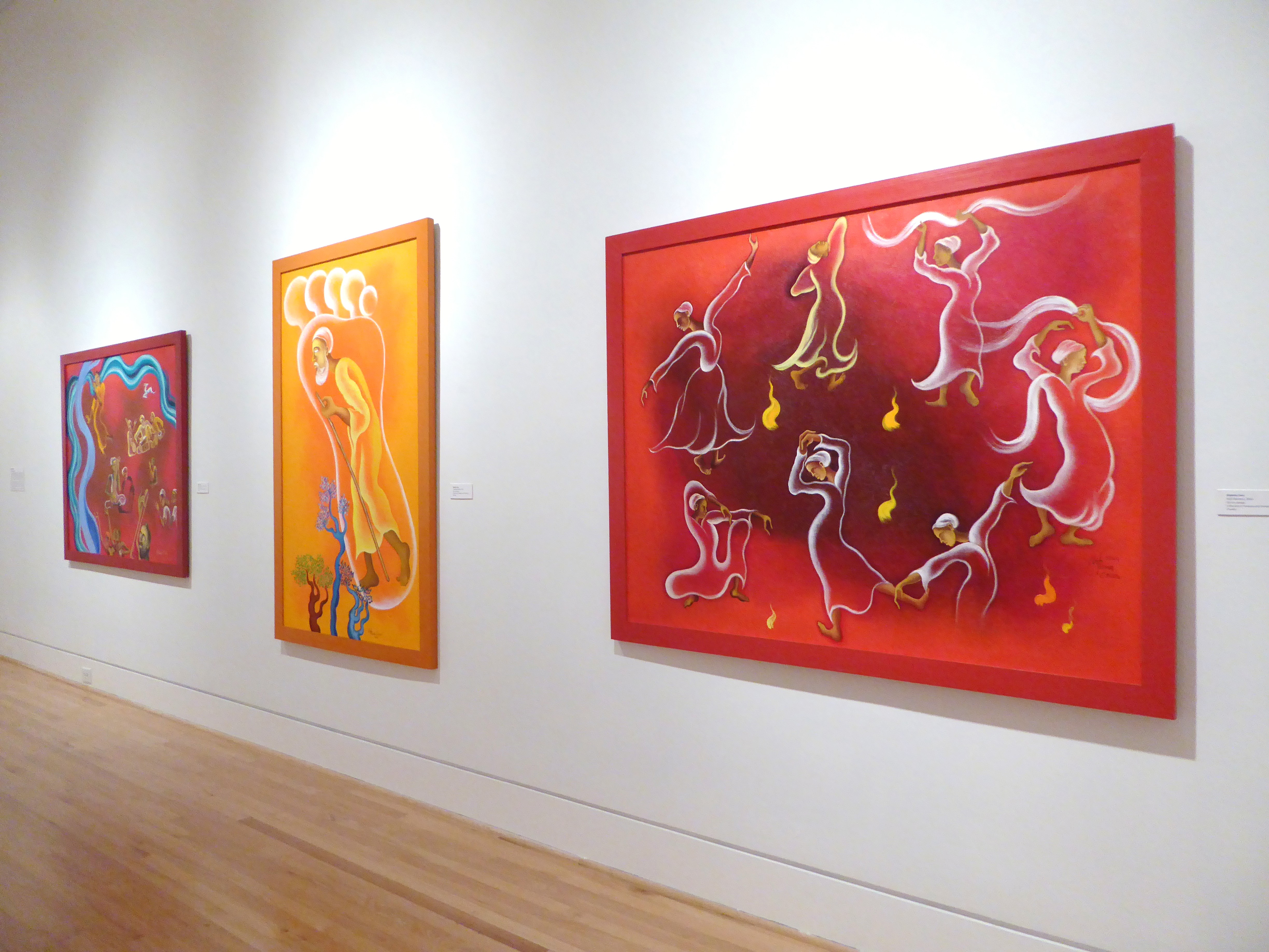 The Sikh Art Exhibit at Triton Museum, called Expressions of Divinity, celebrates the 550th anniversary of the birth of Guru Nanak.