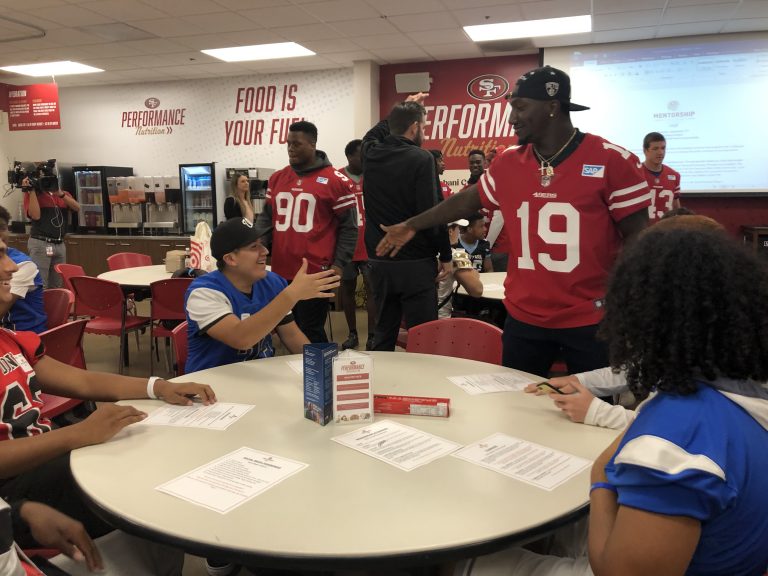 Santa Clara High’s Bruins Meet 49ers Rookies