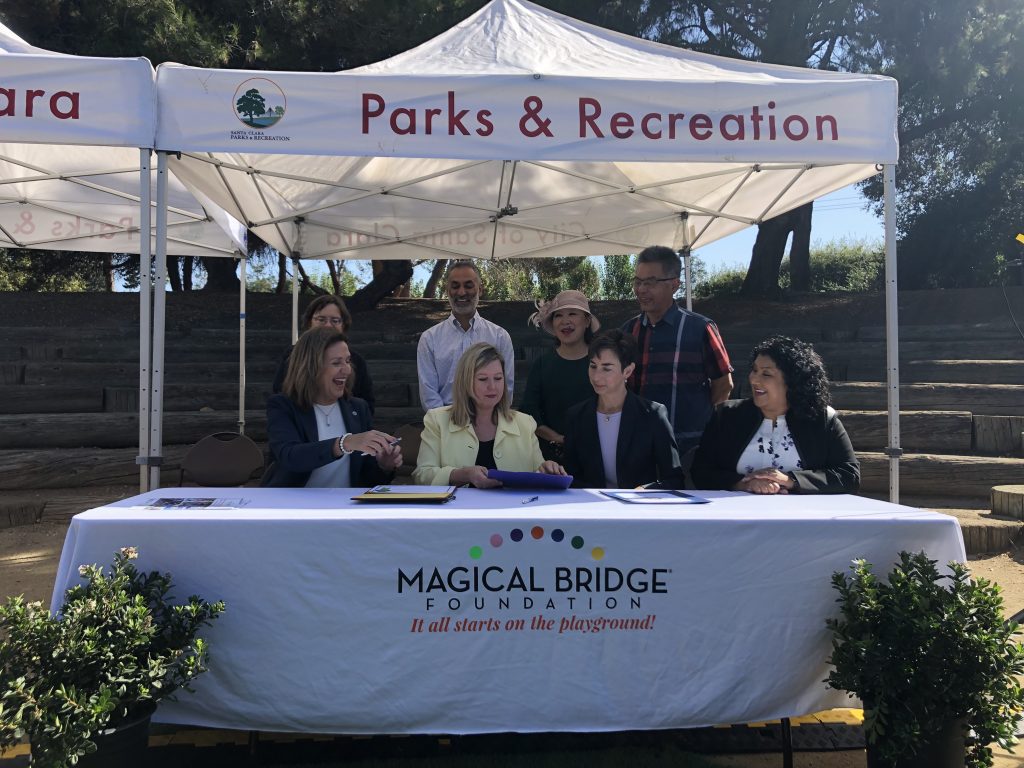 The City of Santa Clara has officially announced its partnership with the Magical Bridge Foundation. They're building an all-inclusive playground.