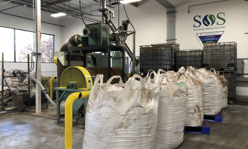 Sustainable Organic Solutions and SAFE in Santa Clara takes food scrap recycling products and turns it into feed for animals.