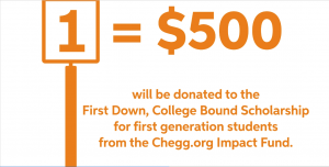 49ers, Chegg Partner to Provide First Generation College Students With Scholarships