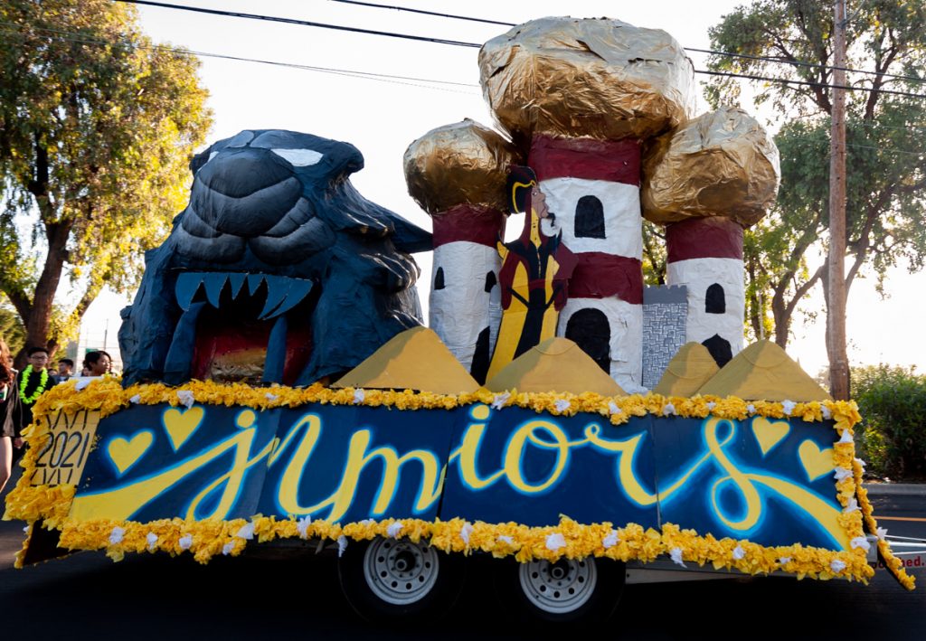 Wilcox High School in Santa Clara had its annual Homecoming Parade on Friday, October 4. The Sideline Cheer team was featured.