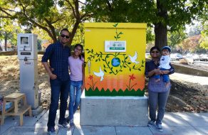 7th Grader Helps Beautify Santa Clara Through Utility Art Box Program