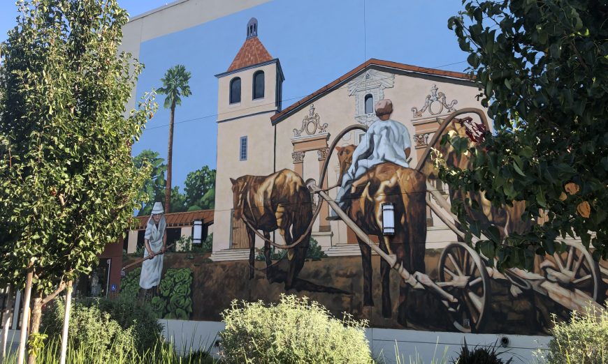 Buchser Middle School staff have voiced concerns about a new mural on their campus. The Principal has slowed work to better engage the community.