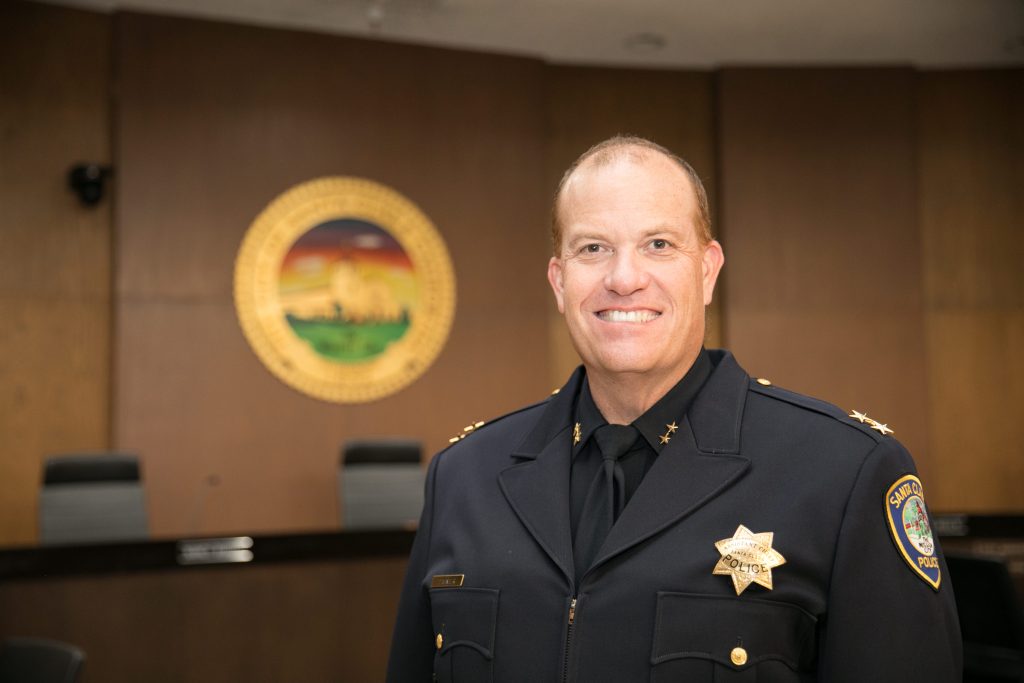Santa Clara Police Department Assistant Police Chief Dan Winter has dropped out of the Police Chief race. Citing contentious elections.