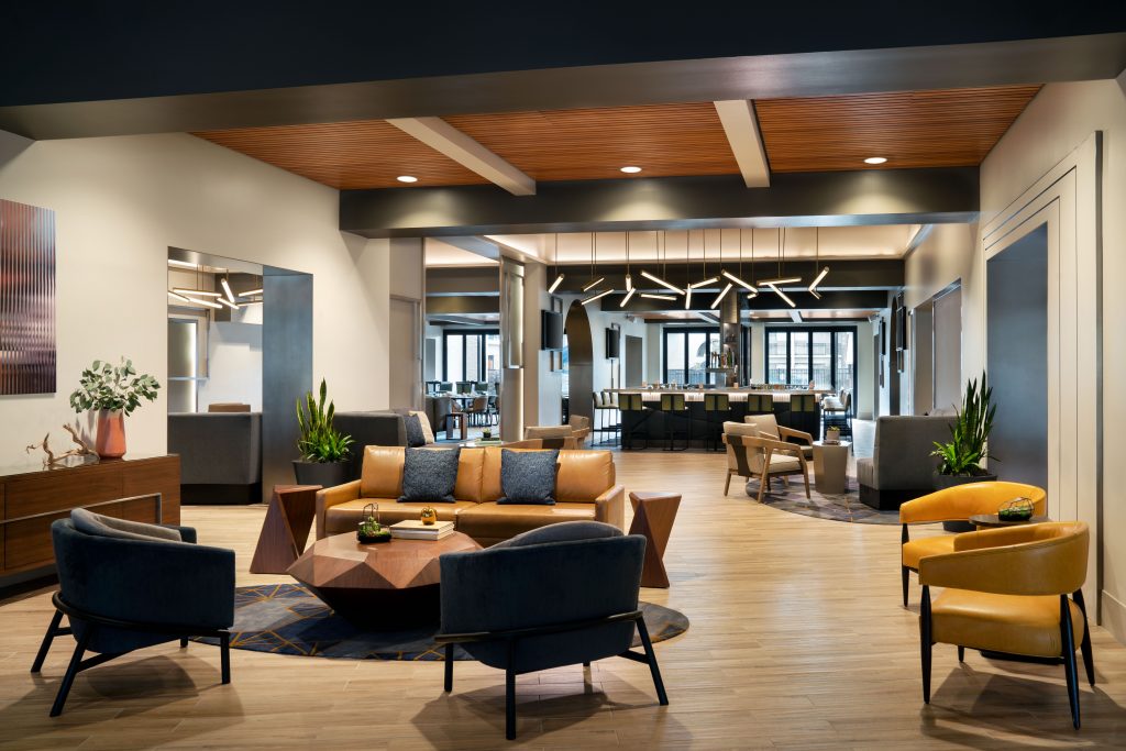 Santa Clara Marriott got a major makeover. They also introduced the new Bosc + Bartlett restaurant and the new M Club, with breakfast.