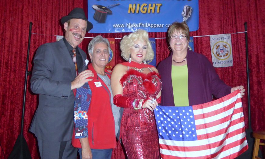 There will be a Magic and Comedy event to help raise funds for the South Bay Blue Star Moms for when they send holiday care packages to military people.