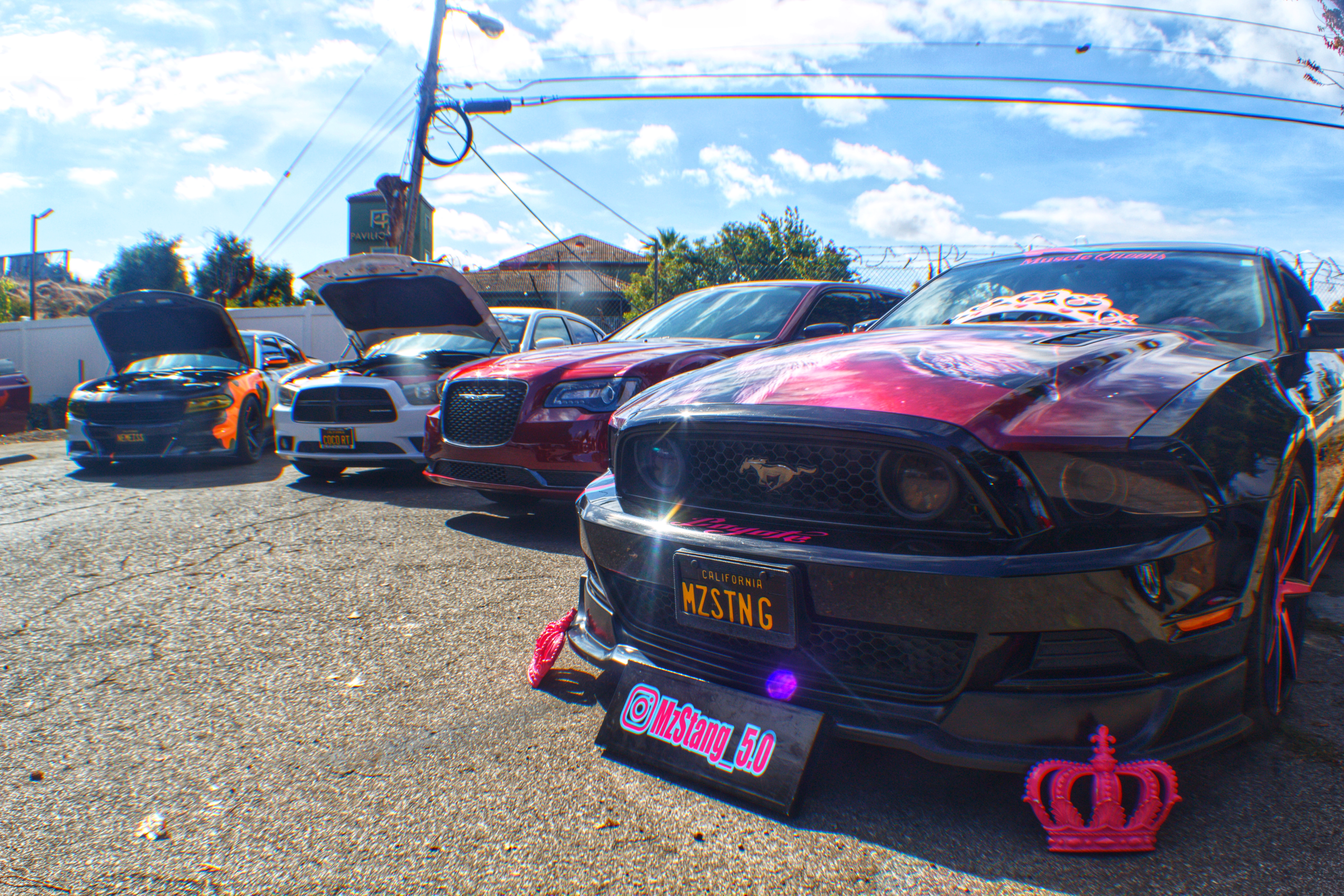 The Muscle Queen Car Club Next held a car event to help raise funds for the Door Solutions to Domestic Violence at their headquarters.