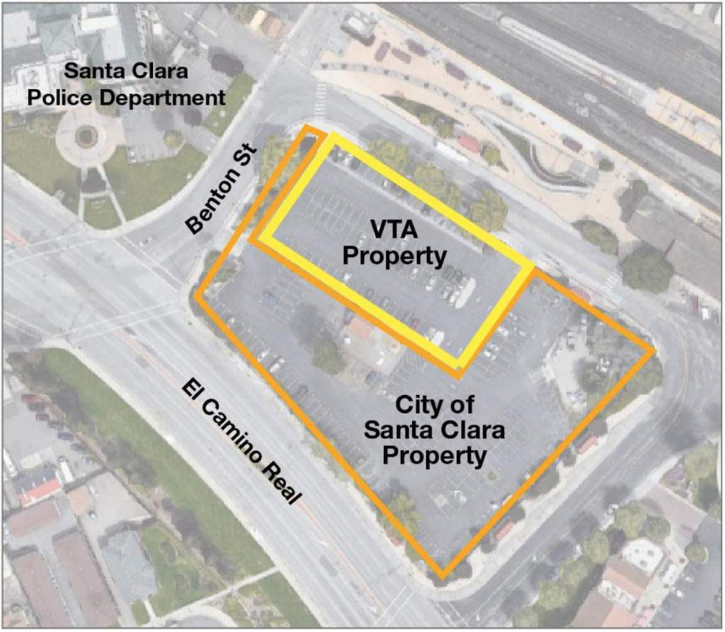 The Santa Clara Caltrain Park & Ride lot is going to be developed into affordable housing for students and other residents and retail.