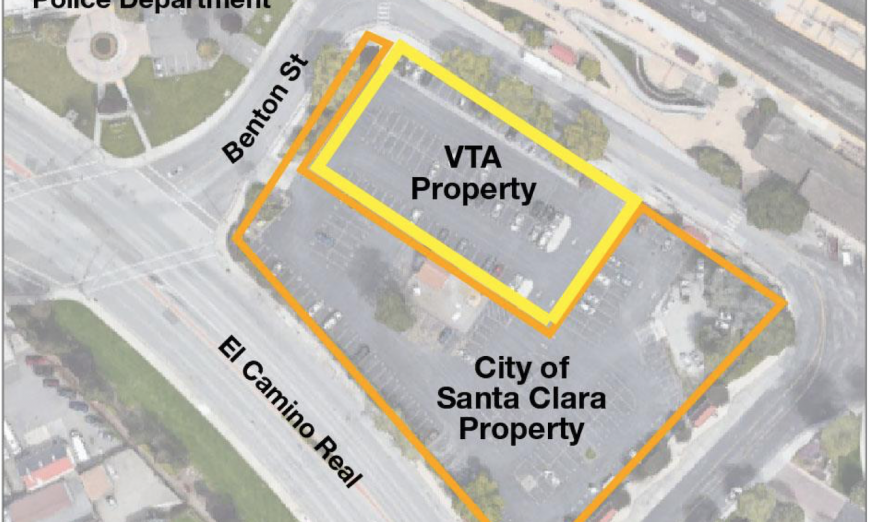 The Santa Clara Caltrain Park & Ride lot is going to be developed into affordable housing for students and other residents and retail.