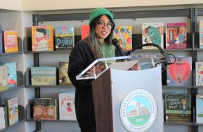 Artist Genevieve Santos’ Colorful Aesthetics Bring Joy to Northside Library