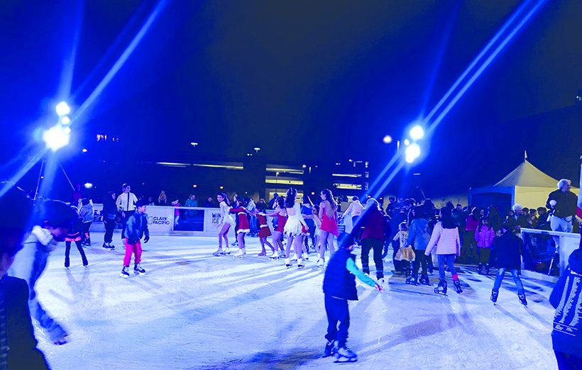 For the Holiday Season, there will be a ice rink in Downtown Sunnyvale. This is the first year that they will be offering ice skating.