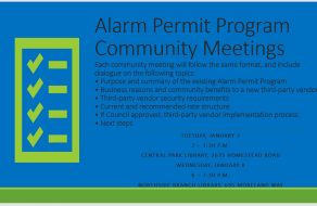 Changes Proposed to Residential and Business Alarm Permit Program