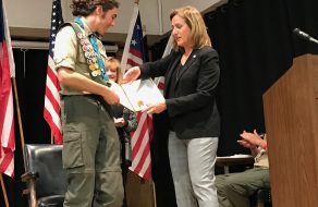 Santa Clara Resident Nicky Caldwell Receives An Eagle Scout Award