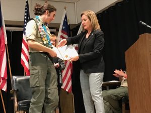 Santa Clara Resident Nicky Caldwell Receives An Eagle Scout Award