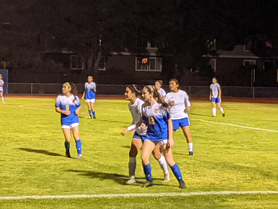 In the Lady Bruins preseason soccer game against South San Francisco, Sophomore Logan Morris and Goalkeeper Lindsey Crocker did great work.