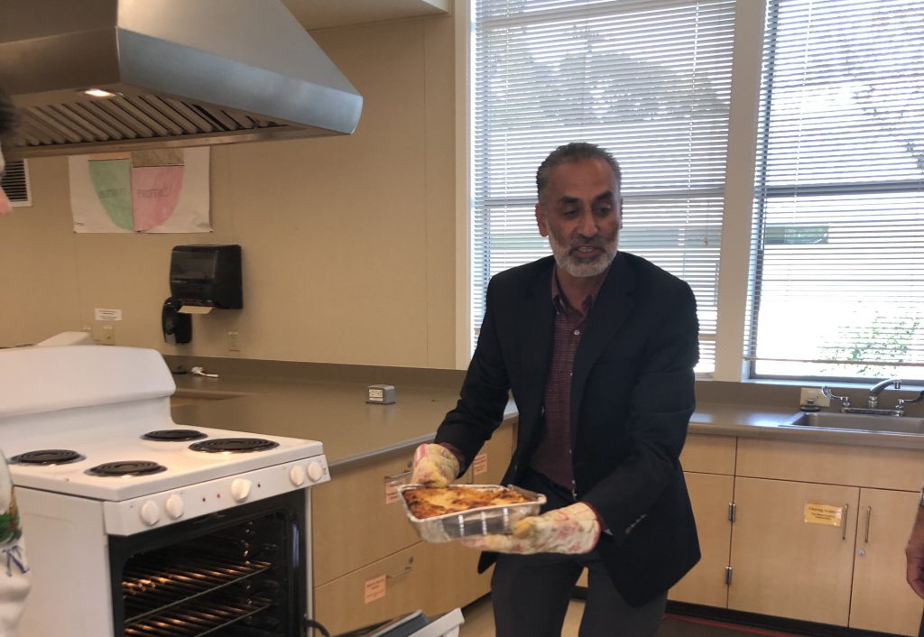 Council Member Raj Chahal and his wife, Daljit Chahal, served up their annual holiday meal to the students and staff in the Independence Network.