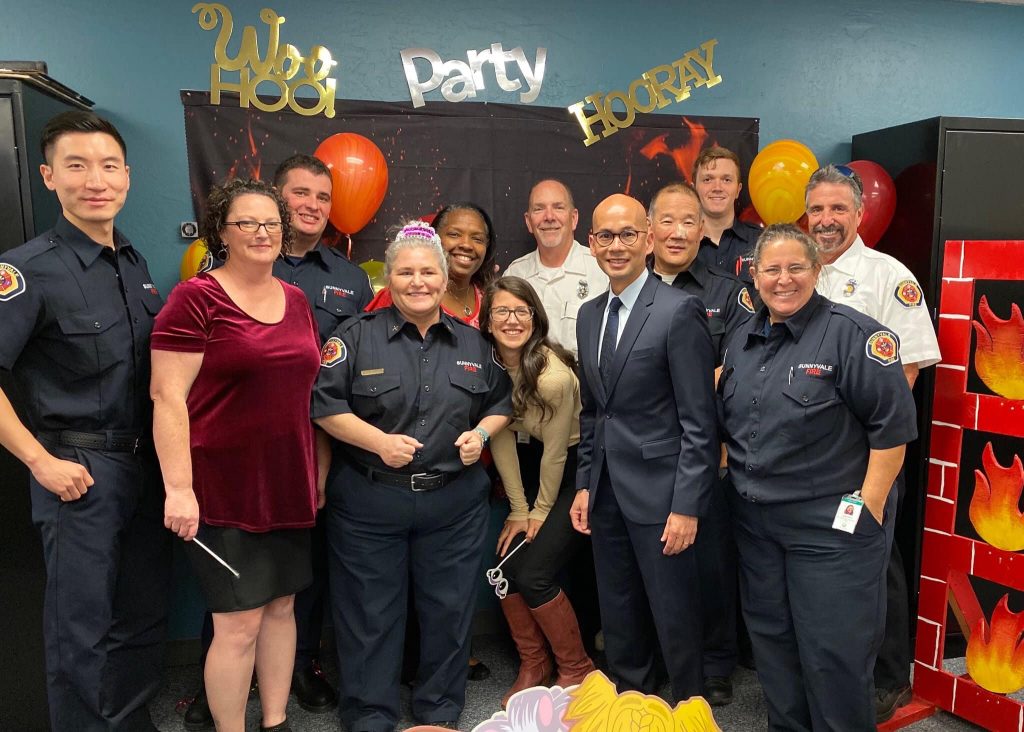 Sunnyvale Department of Public Safety's Civilian Fire Marshal Lynne Kilpatrick has retired. She now lives and works in Washington.