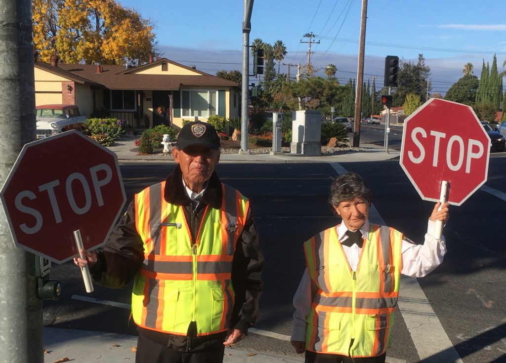Joaquin and Hermelinda Murillo were recognized by the Santa Clara Police Department for their years of being Crossing Guards.