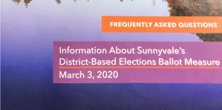 Opponents of Elected Mayor Allege Sunnyvale Measure B Information Pieces Cross the Line