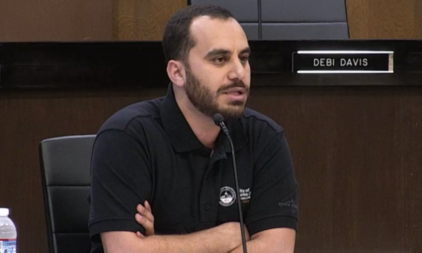 Santa Clara City Clerk Hosam Haggag was trying to have a town hall on Dark Money, but Santa Clarans wanted to talk about Measure C.