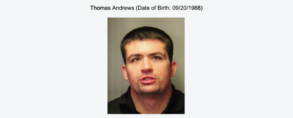 Thomas Andrews was arrested on Charges of Criminal Threats, Evading Police, DUI and Weapons Violations. He was planning a Mass Shooting at UPS in Sunnyvale.
