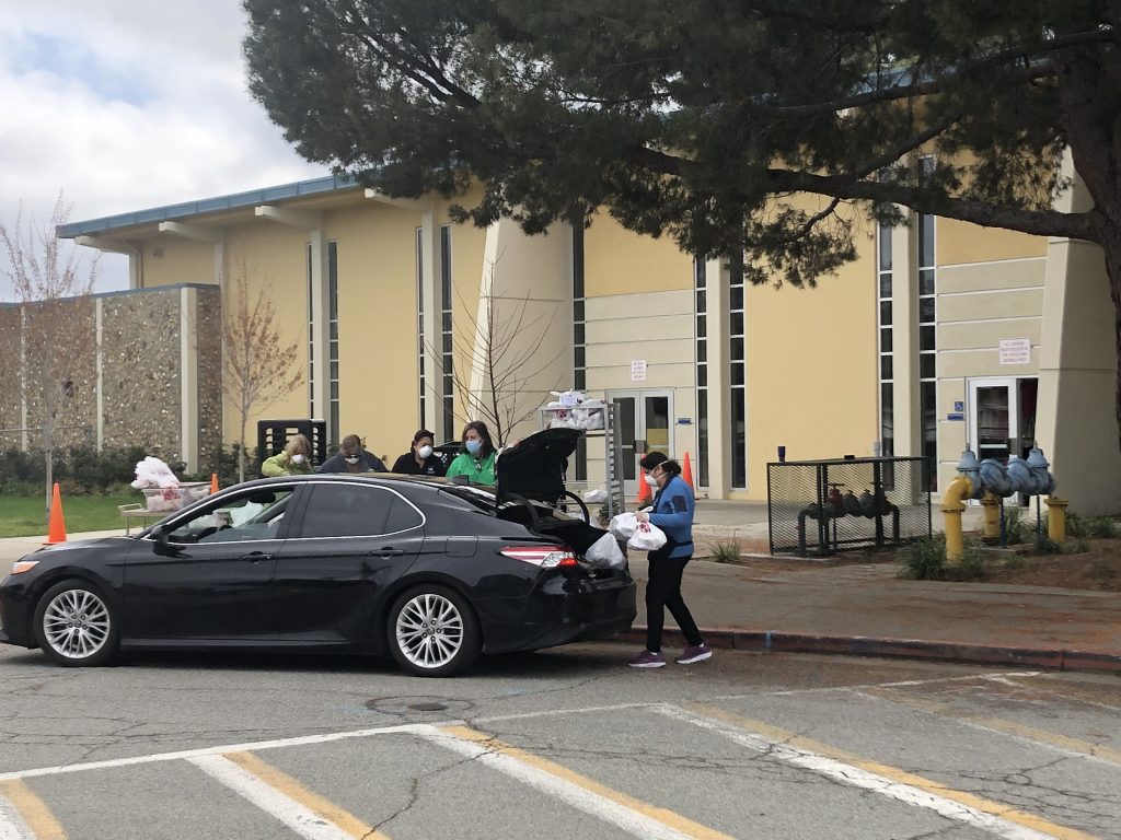 Santa Clara Unified School District is working with the community to help feed their students. On Mondays they will be handing out meals.