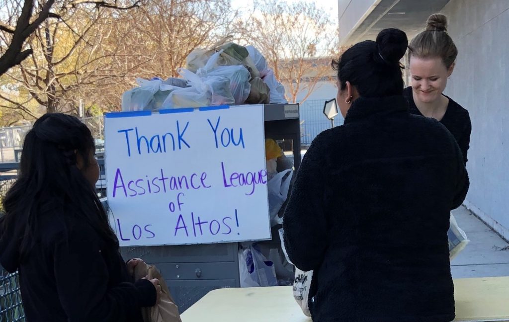 Assistance League of Los Altos has stepped up to help the low-income students at the Sunnyvale School District. They are poviding food.
