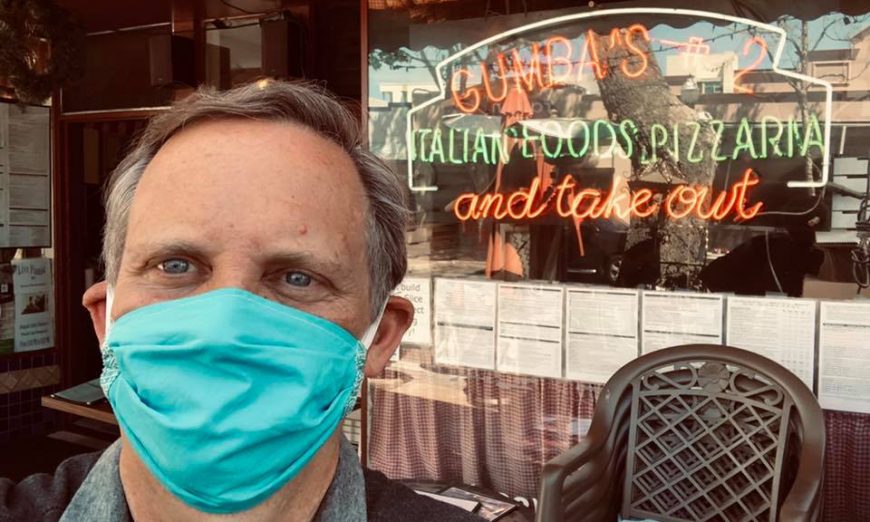 Sunnyvale Mayor Larry Klein spends his lunch supporting a local Sunnyvale restaurant in the time of Coronavirus. He also tries to keep residents informed.